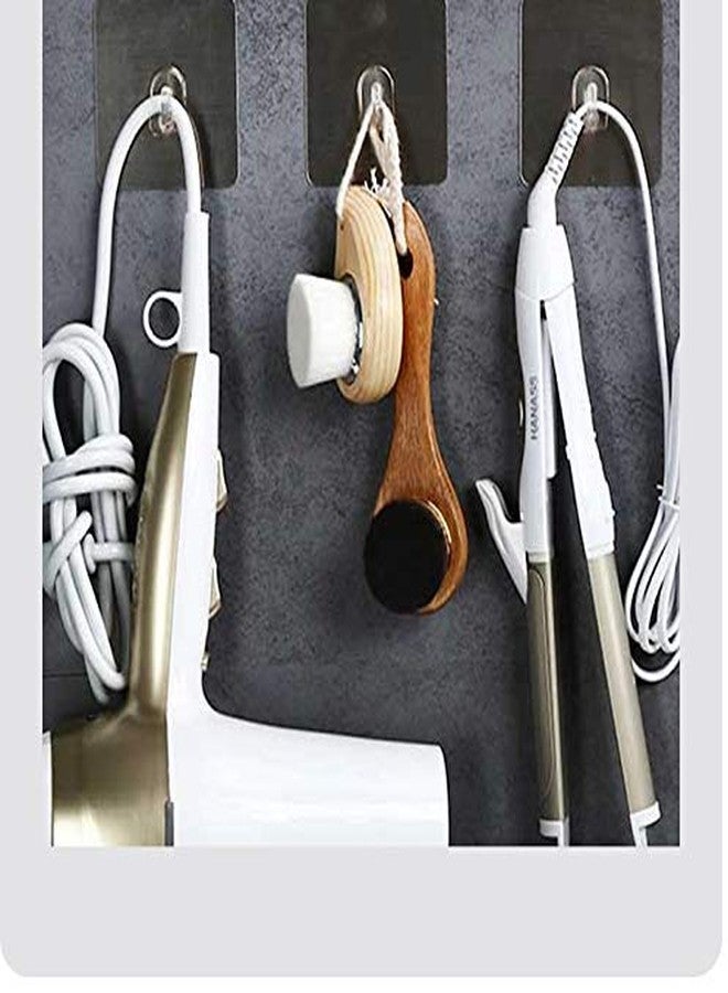 XEREBIAN Magic Plastic Sticker Series Self Adhesive Hooks Silver, Load Bearing Capacity of 3 Kg Each Hook Pack of 2 (Simple Hooks, 2) - Image 5